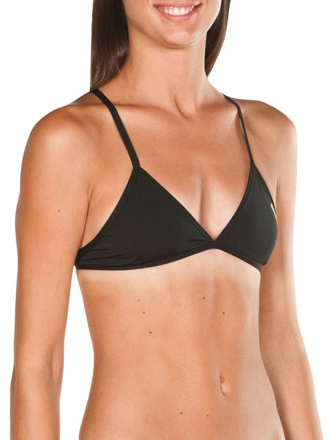 Arena Triangle Feel Black & Yellow Bikini Top