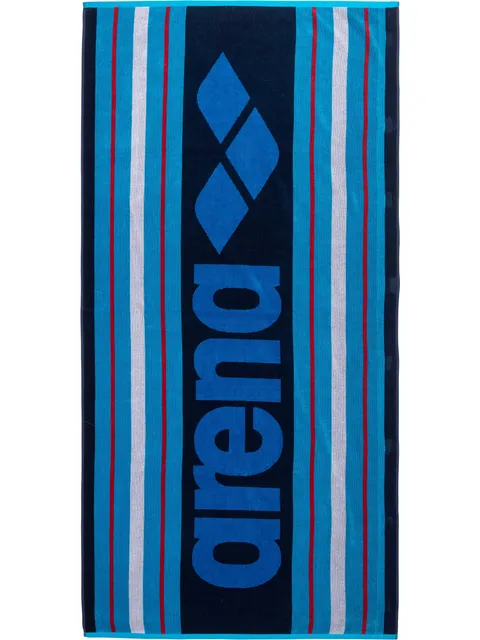 Arena Velour Towel - Blue Stripe