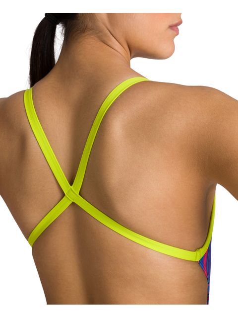 Arena X Criss Cross Back One Piece - Marbelized