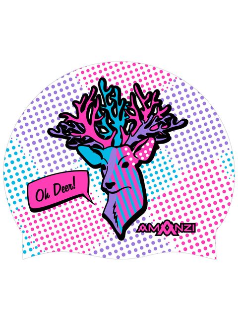 AMANZI Oh Deer! Silicone Swim Cap