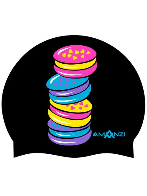 AMANZI Macaron Delight Silicone Swim Cap