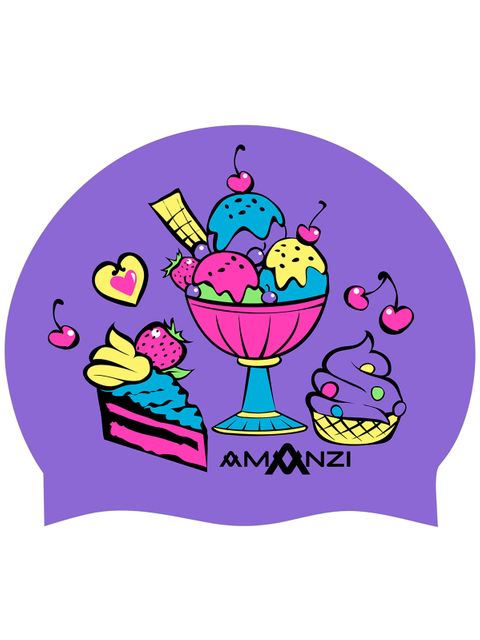 AMANZI Sweet Treats Silicone Swim Cap
