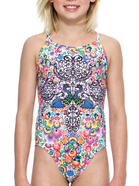 AMANZI Secret Garden Girls One Piece Front Crop