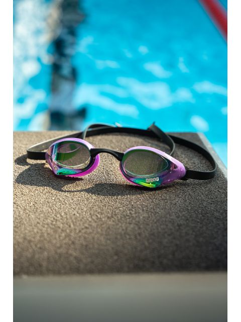 Arena Cobra Core Swipe Goggles - Emeral Mirror/Plum/Black