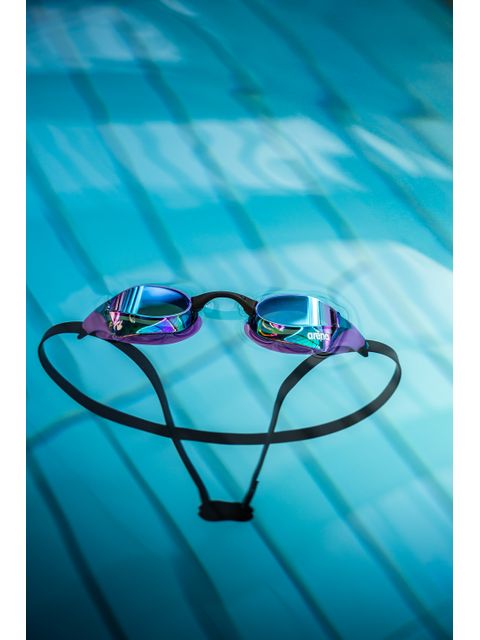 Arena Cobra Core Swipe Goggles - Emeral Mirror/Plum/Black