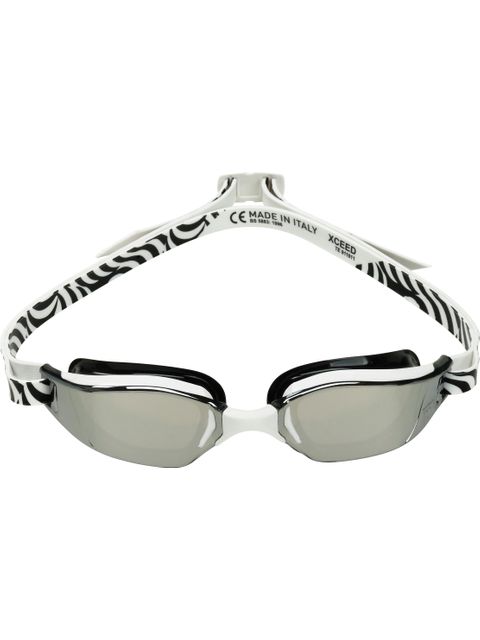 Michael Phelps Xceed Goggles - Silver Mirror/White/Black