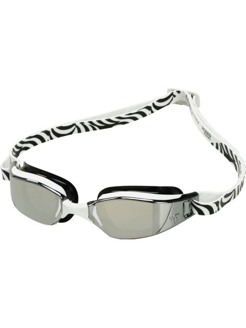 Michael Phelps Xceed Goggles - Silver Mirror/White/Black
