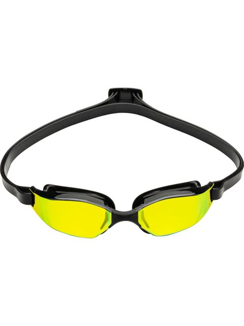 Aqua Sphere Xceed Goggles - Yellow Titanium Mirror/Black/Black