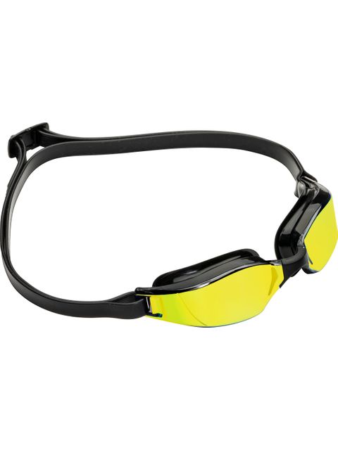 Aqua Sphere Xceed Goggles - Yellow Titanium Mirror/Black/Black
