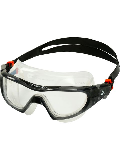 Aqua Sphere Vista Pro Swim Mask - Clear/Dark Grey/Black