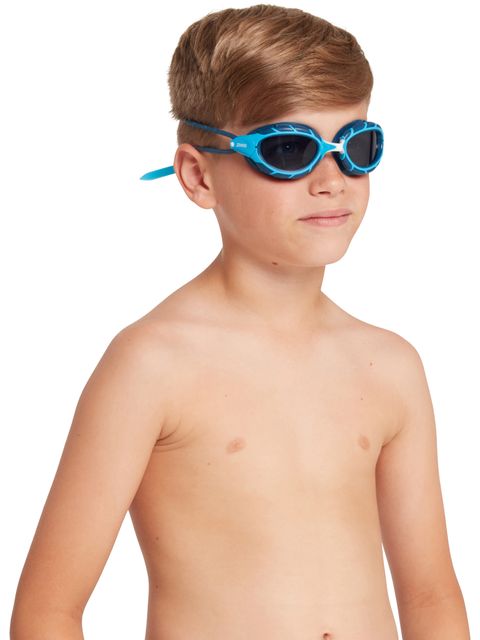 Zoggs Predator Junior Goggles - Tint Smoke/Light Blue/Blue