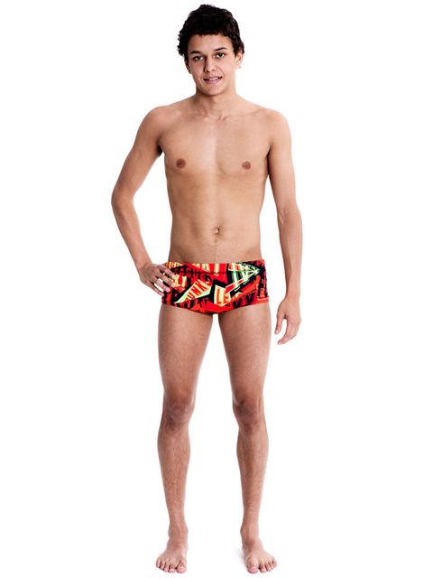 Funky Trunks Varsity Red Boys Trunks