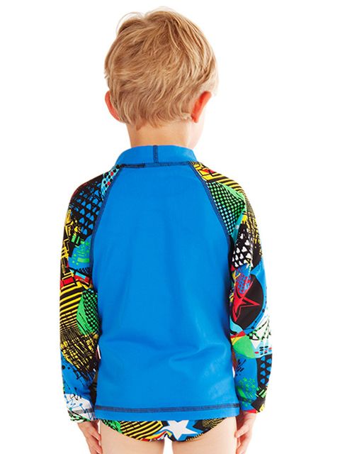 Funky Trunks Varsity Blues Toddler Boys Sleeved Rash Shirt