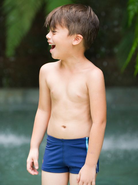 Escargot Striped Toddler Boys Trunks 1