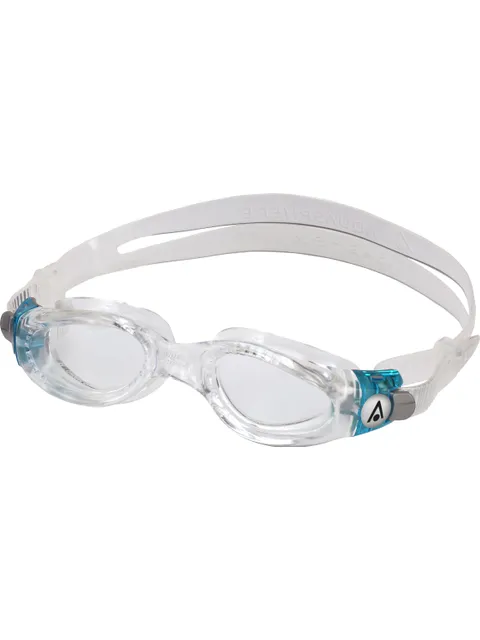 Aqua Sphere Kaiman Compact Goggles - Clear/Aqua/Clear