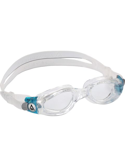 Aqua Sphere Kaiman Compact Goggles - Clear/Aqua/Clear