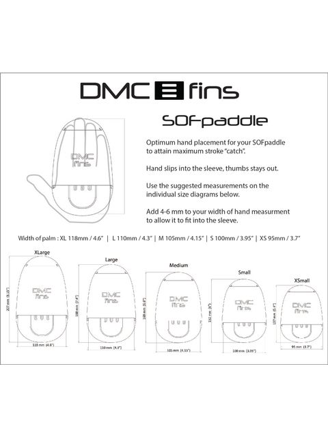 DMC Fins SOFpaddle Hand Paddles - Green
