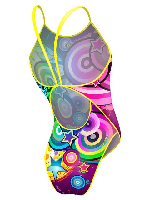rainbow one piece swimsuit