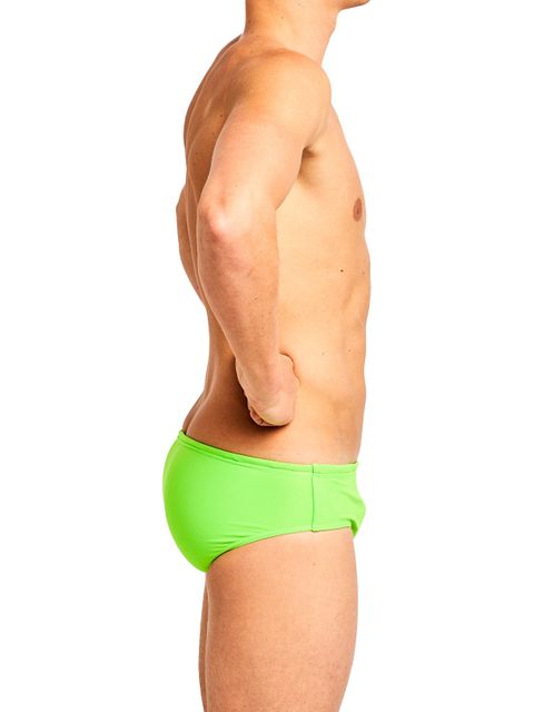 Engine Club Cut Pool Briefs - Fluro Green