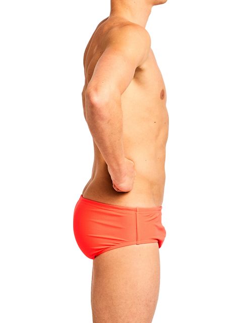 Engine Club Cut Pool Briefs - Fluro Red
