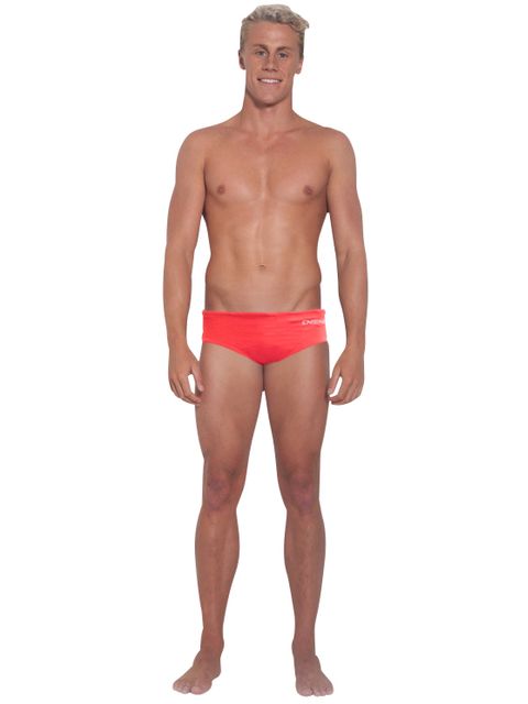 Engine Club Cut Pool Briefs - Fluro Red