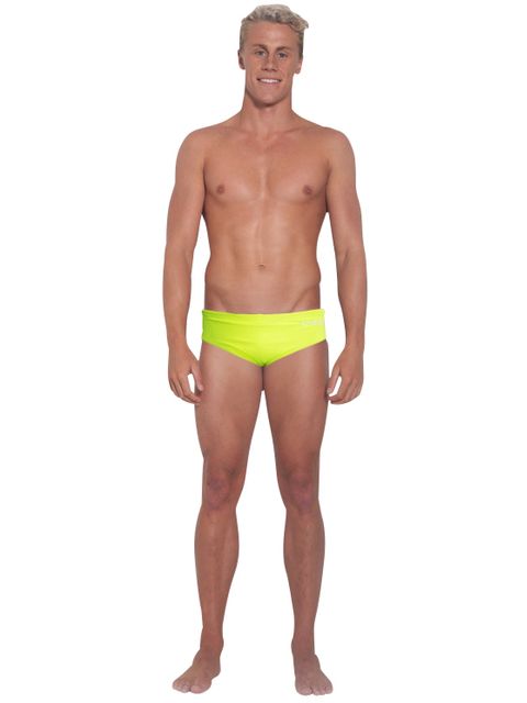 Engine Club Cut Pool Briefs - Fluro Yellow