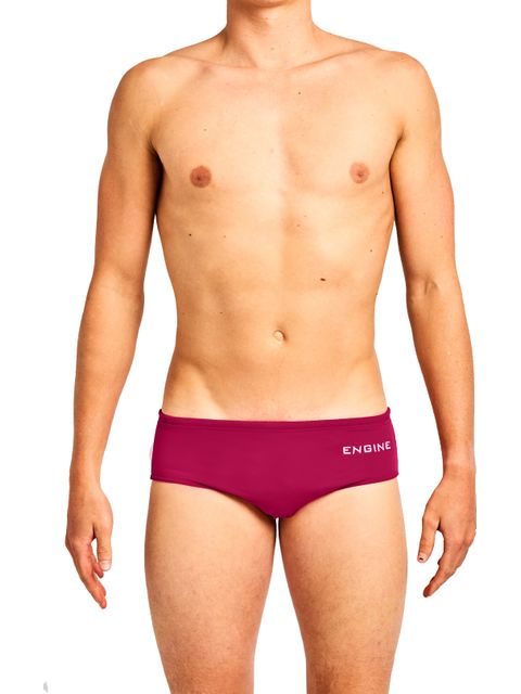 Engine Club Cut Pool Briefs - Maroon