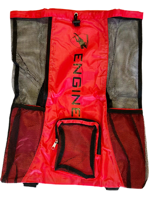 Engine Mesh Backpack - Red