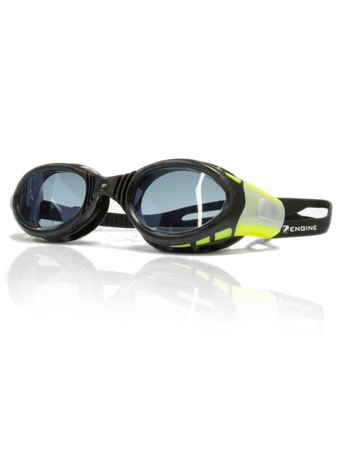 Engine Ocean Black & Green Smoke Lens Goggles