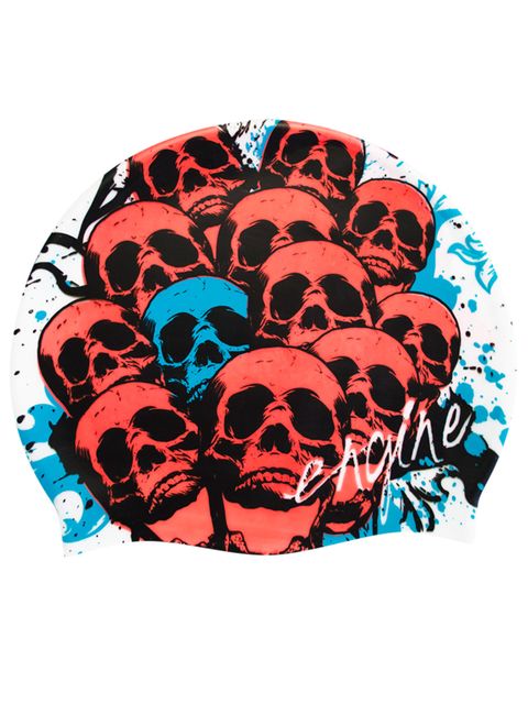 Engine Skull Party Silicone Swim Cap