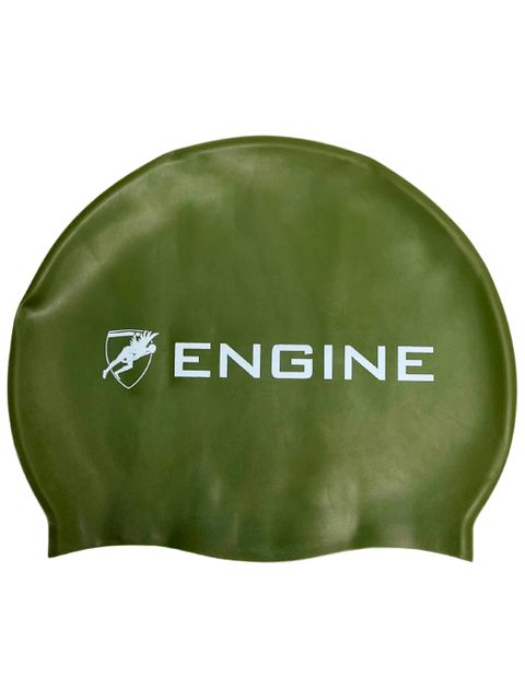 Engine Solid Swim Cap - Army