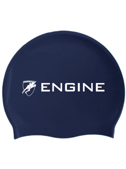 Engine Solid Swim Cap - Navy