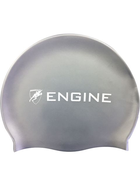 Engine Solid Swim Cap - Silver