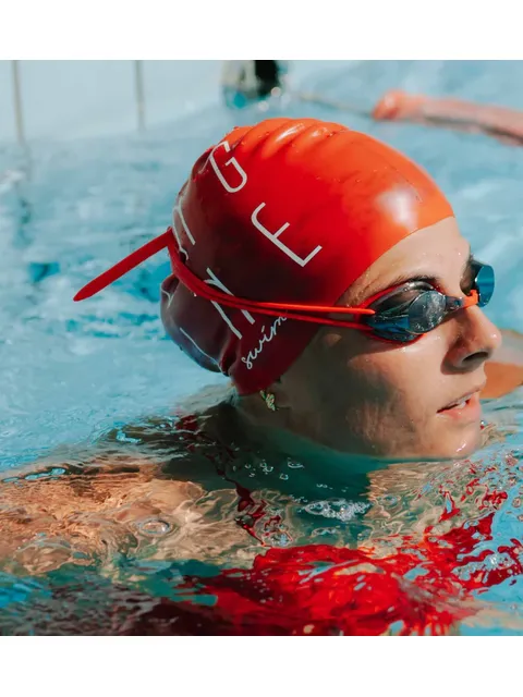 Engine Tower Swim Cap - Red