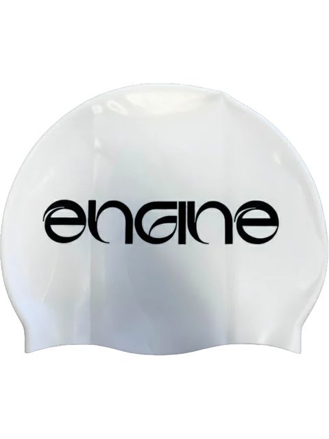 Engine Velocity Swim Cap - White