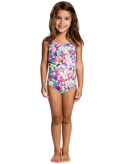 Funkita Garden Party Toddler Girls One Piece Swimsuit Front