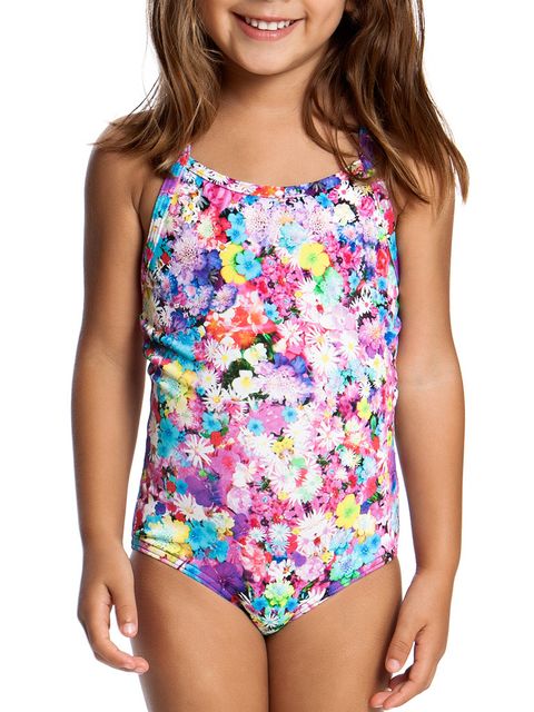 Funkita Garden Party Toddler Girls One Piece Swimsuit Front