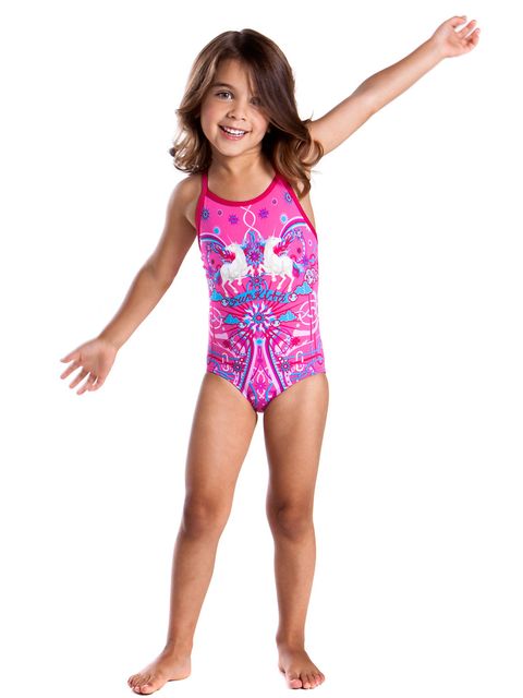 Funkita Unicorn Candy Toddler Girls One Piece Swimsuit 