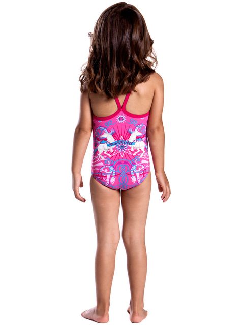 Funkita Unicorn Candy Toddler Girls One Piece Swimsuit 