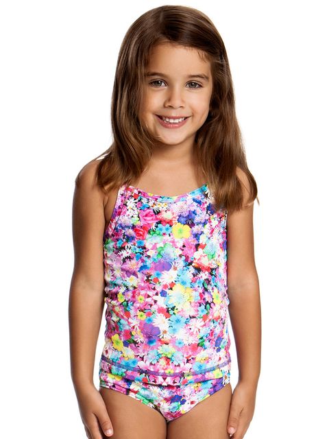 Funkita Garden Party Toddler Girls Tankini Front