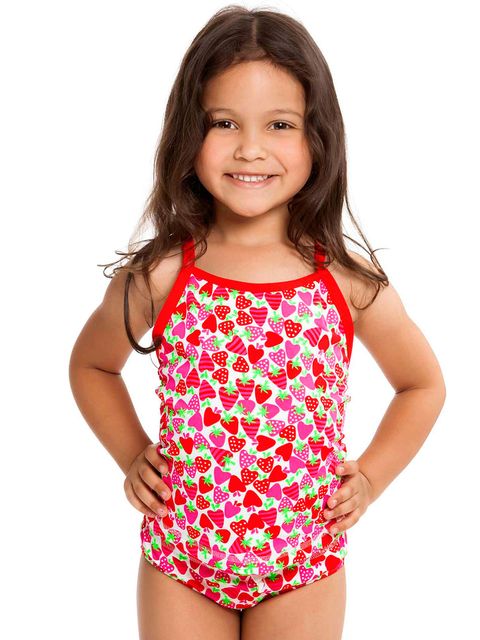 Funkita Strawberry Sundae Toddler Girls Tankini