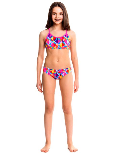 Funkita Prism Collision Girls Sports Bikini