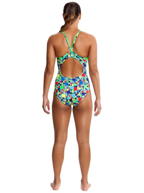 Funkita Rubiks Runner Womens One Piece Back Full