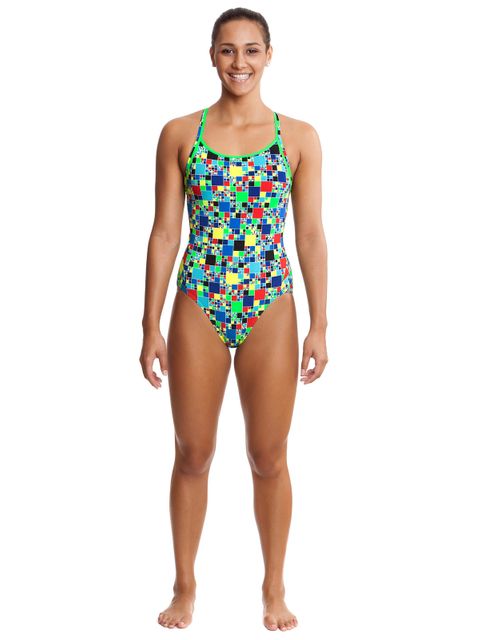 Funkita Rubiks Runner Womens One Piece Front Full