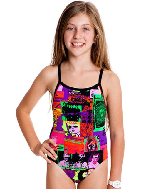 Funkita Kiss Bill Girls One Piece Swimsuit