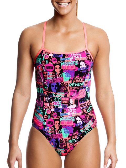 Funkita Trash Mag Womens Cross Back One Piece