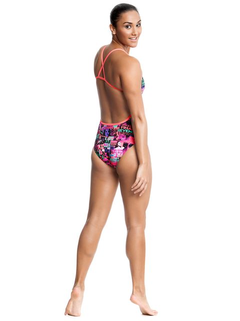 Funkita Trash Mag Womens Cross Back One Piece