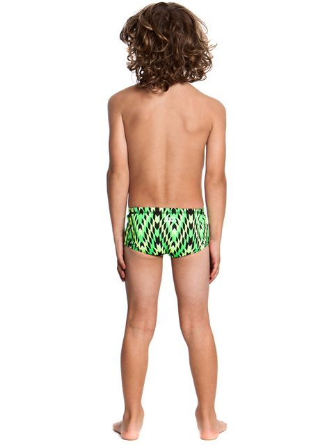 Funky Trunks Neon Razor Toddler Boys Trunks Back