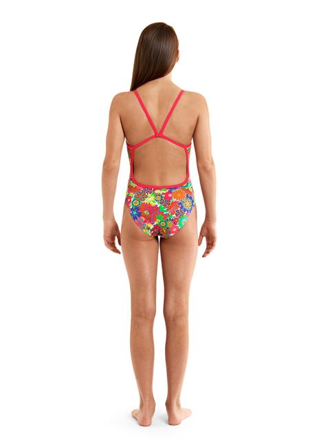 Funkita Snow Blossom Girls One Piece Swimsuit