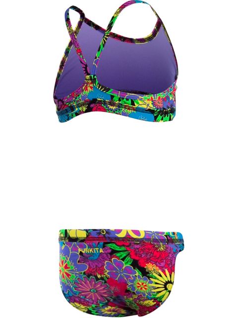 Funkita Ikebana Black Girls Sports Bikini